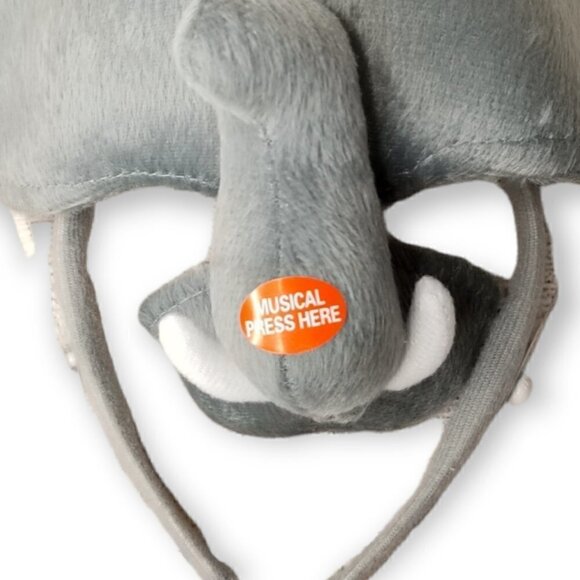 Elephant Adult Plush Costume Half Mask - Picture 3 of 7